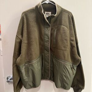 Madewell Sherpa Snap Front Jacket
